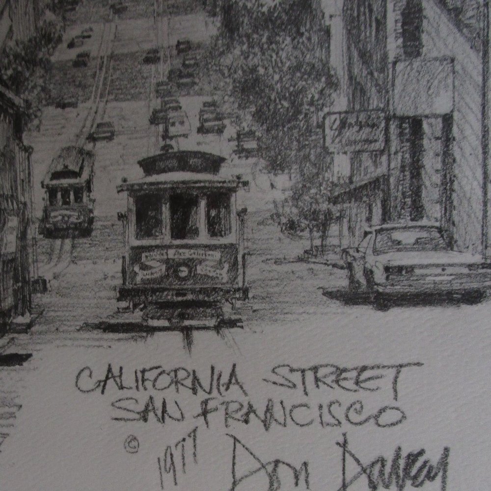 vintage lithograph drawing